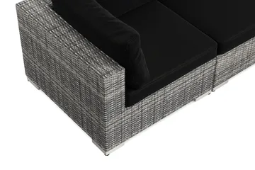 Bahamas utomhus hörnsoffa 7-sits vändbar och bord med hylla - Grå - Products - Utemöbler & utemiljö - Loungemöbler - Loungeset & loungegrupp