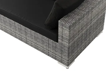 Bahamas utomhus L-soffa höger 7-sits med fåtölj och bord med hylla - Grå - Products - Utemöbler & utemiljö - Loungemöbler - Loungeset & loungegrupp