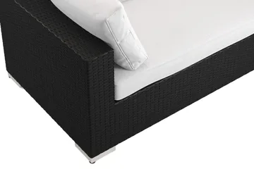 Bahamas utomhus L-soffa vänster 8-sits med fåtölj och bord - Svart - Products - Utemöbler & utemiljö - Loungemöbler - Loungeset & loungegrupp