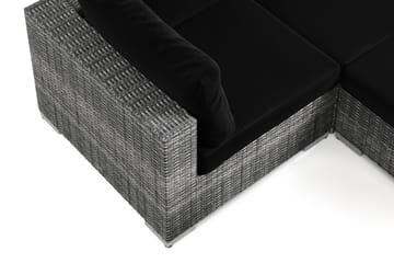 Bahamas utomhus U-soffa 8-sits vändbar divan med öppet avslut och bord med hylla - Grå - Products - Utemöbler & utemiljö - Loungemöbler - Loungeset & loungegrupp