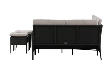 Knock Hörnsoffa Utomhus - Svart - Products - Utemöbler & utemiljö - Loungemöbler - Loungeset & loungegrupp