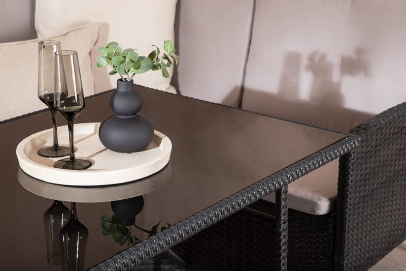 Knock Hörnsoffa Utomhus - Svart - Products - Utemöbler & utemiljö - Loungemöbler - Loungeset & loungegrupp