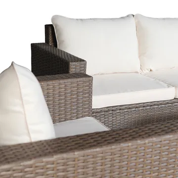 Loungegrupp utemöbler | Brun konstrotting | Huvudskär - Products - Utemöbler & utemiljö - Loungemöbler - Loungeset & loungegrupp