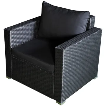 Loungegrupp utemöbler | Svart konstrotting | Huvudskär - Products - Utemöbler & utemiljö - Loungemöbler - Loungeset & loungegrupp