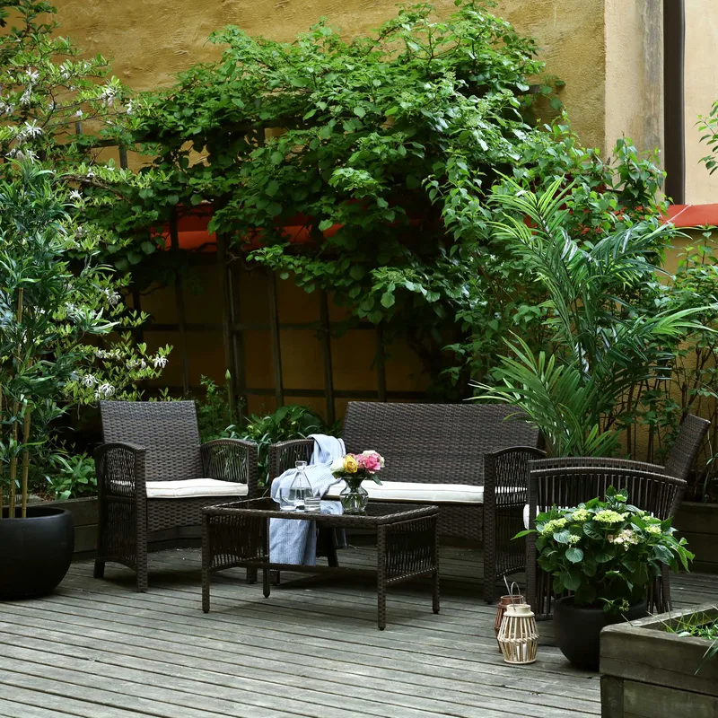 Lyxig soffgrupp för balkong | Lyfco Dalsjö - Products - Utemöbler & utemiljö - Loungemöbler - Loungeset & loungegrupp