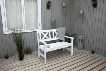 Olivo 2-sits Utesoffa - Vit - Products - Utemöbler & utemiljö - Loungemöbler - Loungesoffor