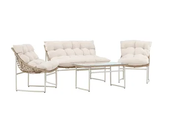 Tina Soffgrupp Utomhus 4-sits - Beige - Products - Utemöbler & utemiljö - Loungemöbler - Loungeset & loungegrupp