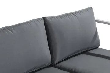 Tunis Loungegrupp Utomhus - 4-sits Loungeset Utemöbler för Uteplats - Vit / Gråa dynor - Products - Utemöbler & utemiljö - Loungemöbler - Loungeset & loungegrupp