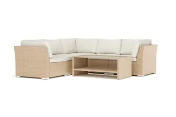 Wisconsin utomhus hörnsoffa 5-sits vändbar, Beige