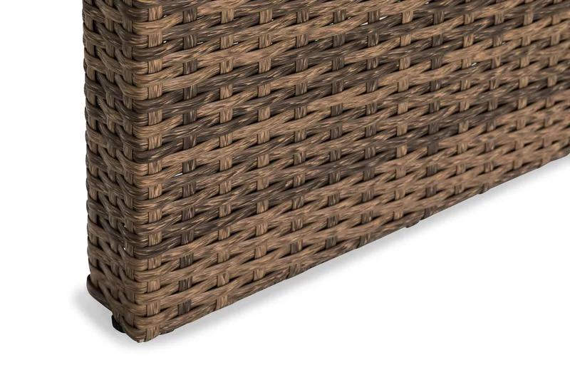 Bahamas Loungebord och Soffbord Utomhus 100 cm Konstrotting Glas - Sand - Products - Utemöbler & utemiljö - Utebord & trädgårdsbord - Loungebord & soffbord utomhus