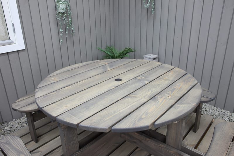 Frankfurt picknikbord - brun - grålaserad - Products - Utemöbler & utemiljö - Utebord & trädgårdsbord - Picknickbord