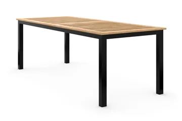 Las Vegas Förlängningsbart Matbord 220x280x100 cm - Svart / Natur - Products - Utemöbler & utemiljö - Utebord & trädgårdsbord - Matbord utomhus