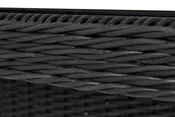 Marcus Stort Matbord Utomhus 200x100 cm – Utebord i konstrotting med glasskiva för Uteplats och Trädgård - Svart - Products - Utemöbler & utemiljö - Utebord & trädgårdsbord - Matbord utomhus