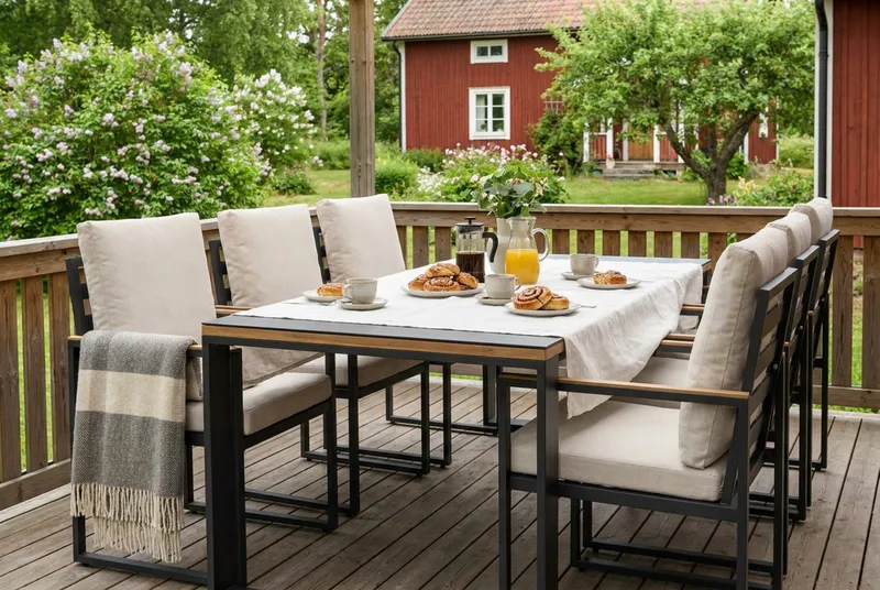 Aspvik Matbord 100x200 cm Svart - Svart - Products - Utemöbler & utemiljö - Utebord & trädgårdsbord - Matbord utomhus