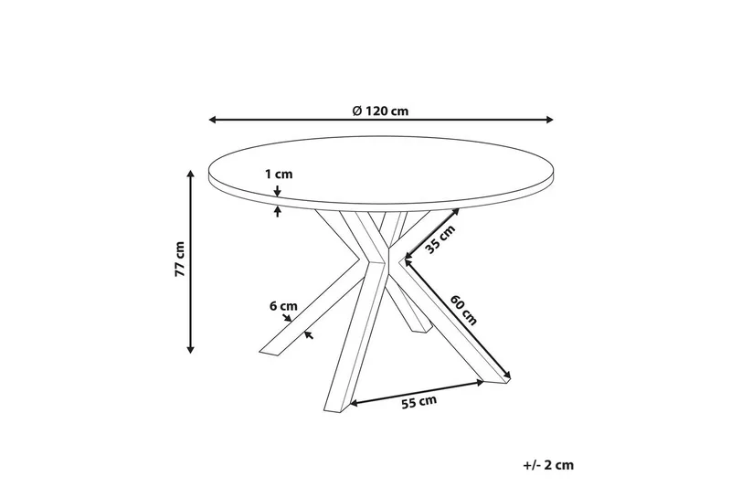 Runt bord Maletto - Vit, genomskinlig - Products - Utemöbler & utemiljö - Utebord & trädgårdsbord - Matbord utomhus