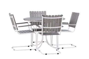 Holmsund Balkonggrupp 4-sits - Grå/Vit - Products - Utemöbler & utemiljö - Utegrupp - Cafegrupp & cafeset