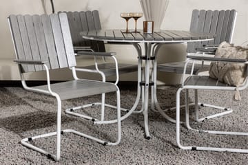 Holmsund Balkonggrupp 4-sits - Grå/Vit - Products - Utemöbler & utemiljö - Utegrupp - Cafegrupp & cafeset