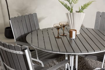 Holmsund Balkonggrupp 4-sits - Grå/Vit - Products - Utemöbler & utemiljö - Utegrupp - Cafegrupp & cafeset