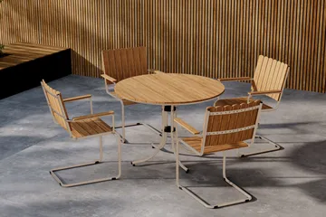 Holmsund Matgrupp Utomhus 4-sits - Beige - Products - Utemöbler & utemiljö - Utegrupp - Matgrupp utomhus