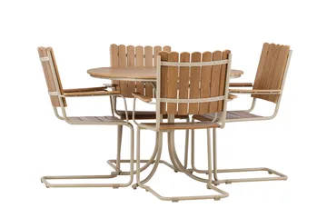 Holmsund Matgrupp Utomhus 4-sits - Beige - Products - Utemöbler & utemiljö - Utegrupp - Matgrupp utomhus