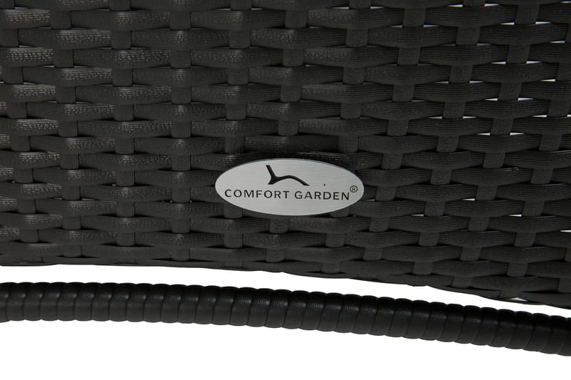 Thor Matgrupp Ø140 + 6 Jenny Ställbar Fåtölj - Svart - Products - Utemöbler & utemiljö - Utegrupp - Matgrupp utomhus