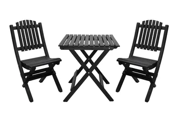 Utomhusmöbelgrupp Wilma & Visby - Svart - Products - Utemöbler & utemiljö - Utegrupp - Cafegrupp & cafeset