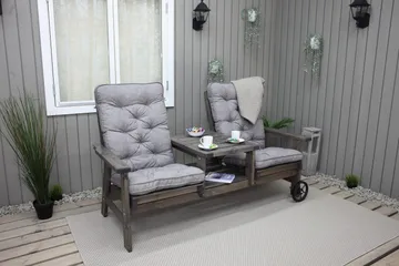 KIngdom Utebänk 177 cm - Grå - Products - Utemöbler & utemiljö - Utesoffa - Trädgårdsbänk & utebänk