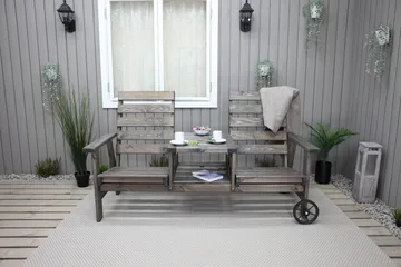 KIngdom Utebänk 177 cm - Grå - Products - Utemöbler & utemiljö - Utesoffa - Trädgårdsbänk & utebänk