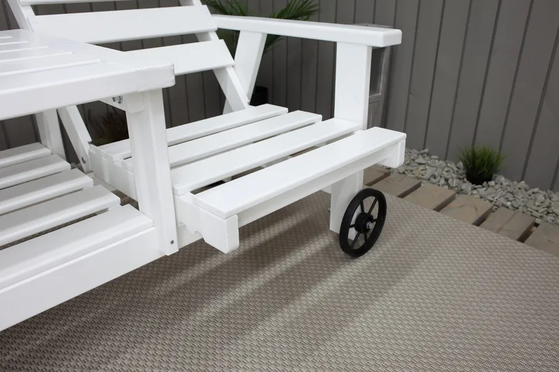 KIngdom Utebänk 177 cm - Vit - Products - Utemöbler & utemiljö - Utesoffa - Trädgårdsbänk & utebänk
