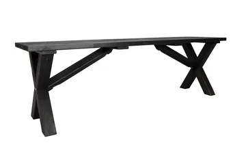 Lietinna Utebänk 140 cm - Svart - Products - Utemöbler & utemiljö - Utesoffa - Trädgårdsbänk & utebänk