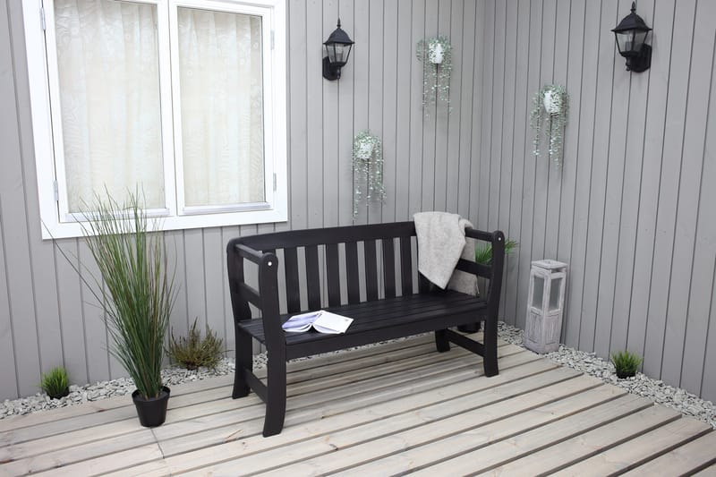 Rosenberg Utesoffa - Kaffesvart - Products - Utemöbler & utemiljö - Utesoffa - Trädgårdsbänk & utebänk