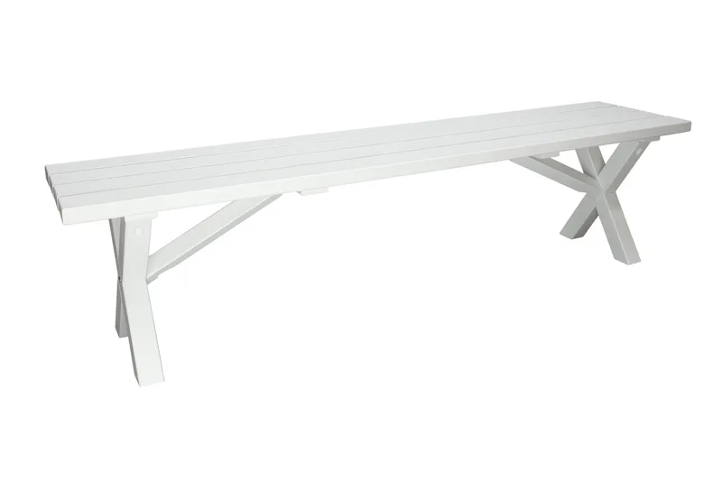 Scottsdale Bänk Utomhus 180 cm Vit - KWA - Products - Utemöbler & utemiljö - Utesoffa - Trädgårdsbänk & utebänk
