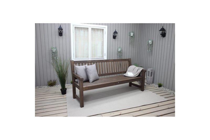 Utomhussoffa Brooklyn - Brun - Products - Utemöbler & utemiljö - Utesoffa - Trädgårdsbänk & utebänk
