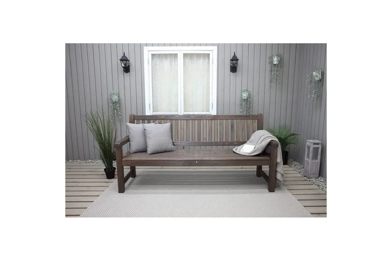 Utomhussoffa Brooklyn - Brun - Products - Utemöbler & utemiljö - Utesoffa - Trädgårdsbänk & utebänk