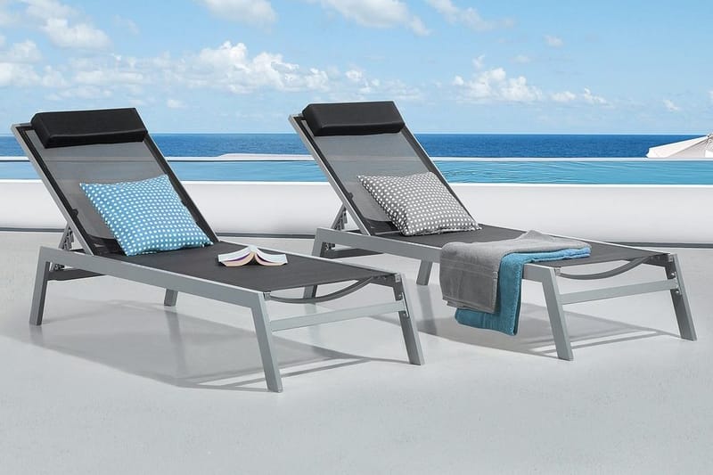 Catania Ii Solsäng 66|190 cm - Svart - Products - Utemöbler & utemiljö - Utestol & trädgårdsstol - Solsäng & solvagn