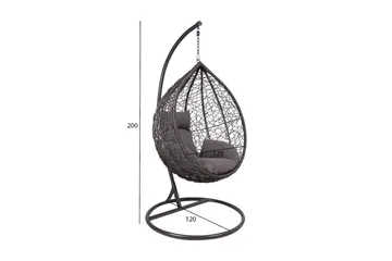 Droplet Hängstol Utomhus - Mörkgrå - Products - Utemöbler & utemiljö - Utestol & trädgårdsstol - Hängfåtölj & hängstol utomhus