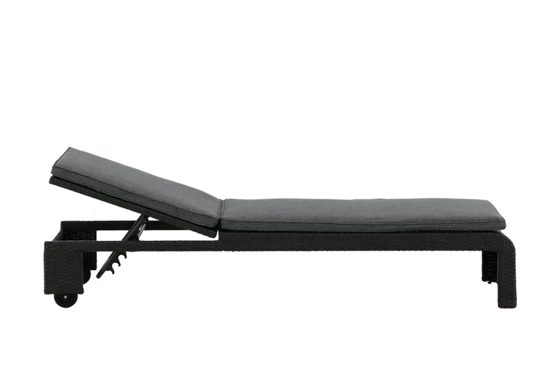 London Solsäng Svart - Venture Home - Products - Utemöbler & utemiljö - Utestol & trädgårdsstol - Solsäng & solvagn