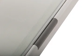 Monaco Solsäng med justerbar rygg i aluminium vit textil - Vit - Products - Utemöbler & utemiljö - Utestol & trädgårdsstol - Solsäng & solvagn