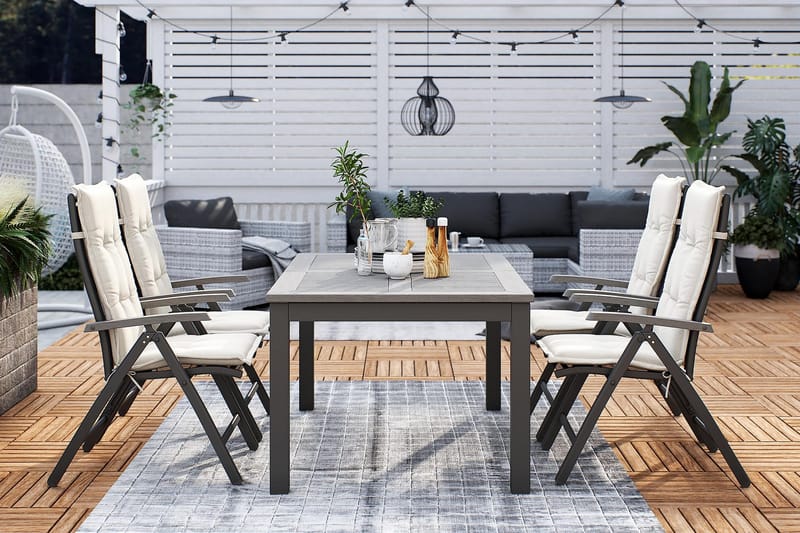 Monaco Positionsstol - Svart/grå - Products - Utemöbler & utemiljö - Utestol & trädgårdsstol - Positionsstol