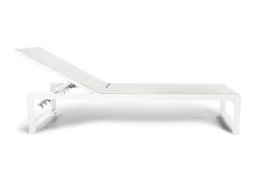 Sanna Solsäng Med Justerbart Ryggstöd - Vit - Products - Utemöbler & utemiljö - Utestol & trädgårdsstol - Solsäng & solvagn
