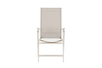 Sanna Positionsstol Utomhus med fällbar rygg i stål - Beige - Products - Utemöbler & utemiljö - Utestol & trädgårdsstol - Positionsstol