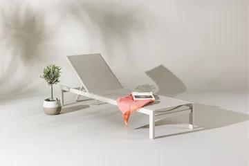 Tunis Solsäng Beige - Beige - Products - Utemöbler & utemiljö - Utestol & trädgårdsstol - Solsäng & solvagn