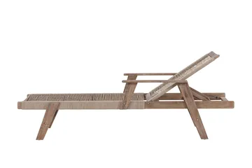 Little John Solstol 200x72 cm - Brun - Products - Utemöbler & utemiljö - Utestol & trädgårdsstol - Solstol