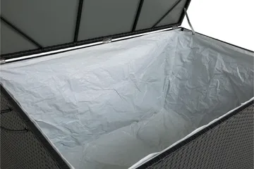 Sydney vattentät dynbox Large utomhus - Dynlåda i konstrotting (B140xD80xH90 cm) - Svart - Products - Utemöbler & utemiljö - Utomhusförvaring - Dynförvaring - Dynbox & dynlåda