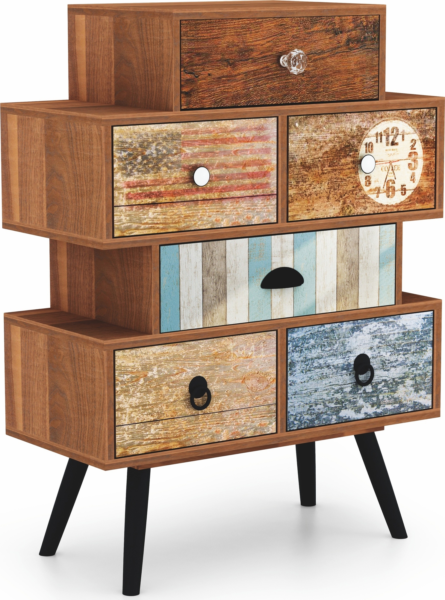 Mezzopia Kommode - Mehrfarbig