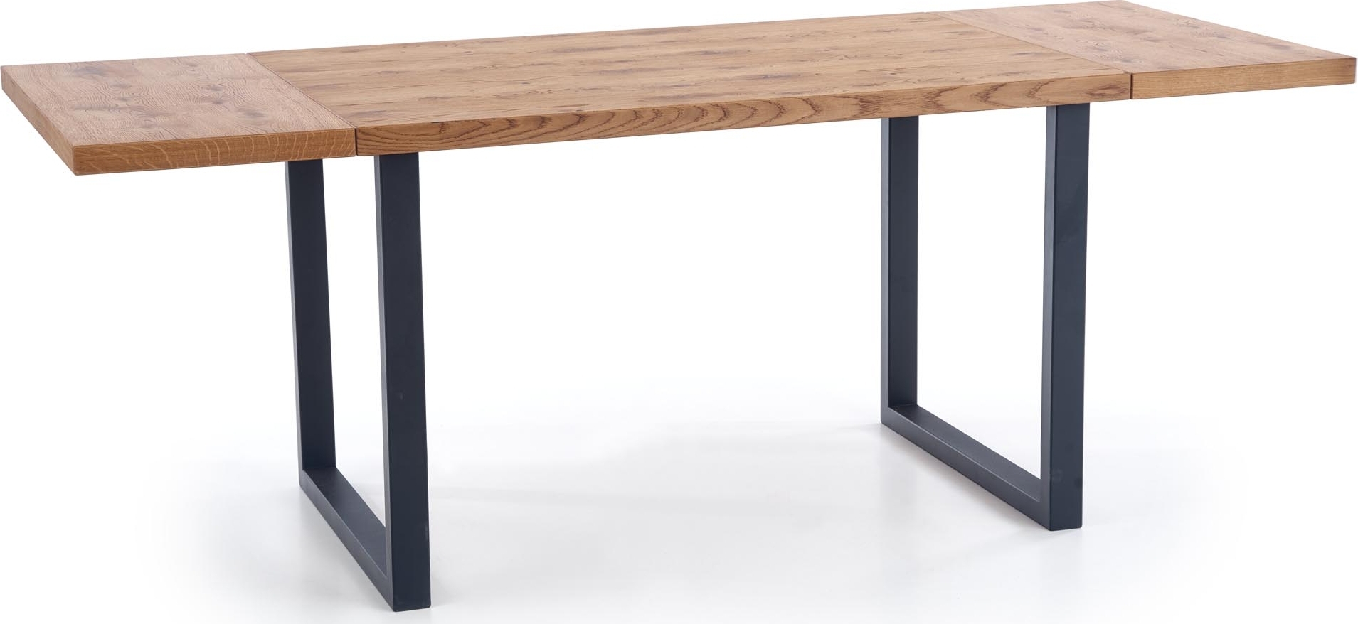 Apollo Esstisch 126-206 cm - Eiche/schwarz