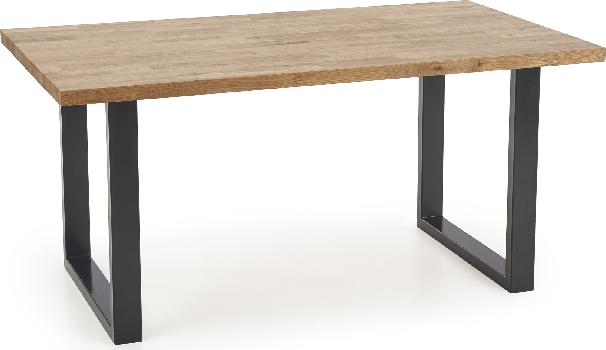 Gambon Esstisch 160x90 cm - Eiche/Schwarz