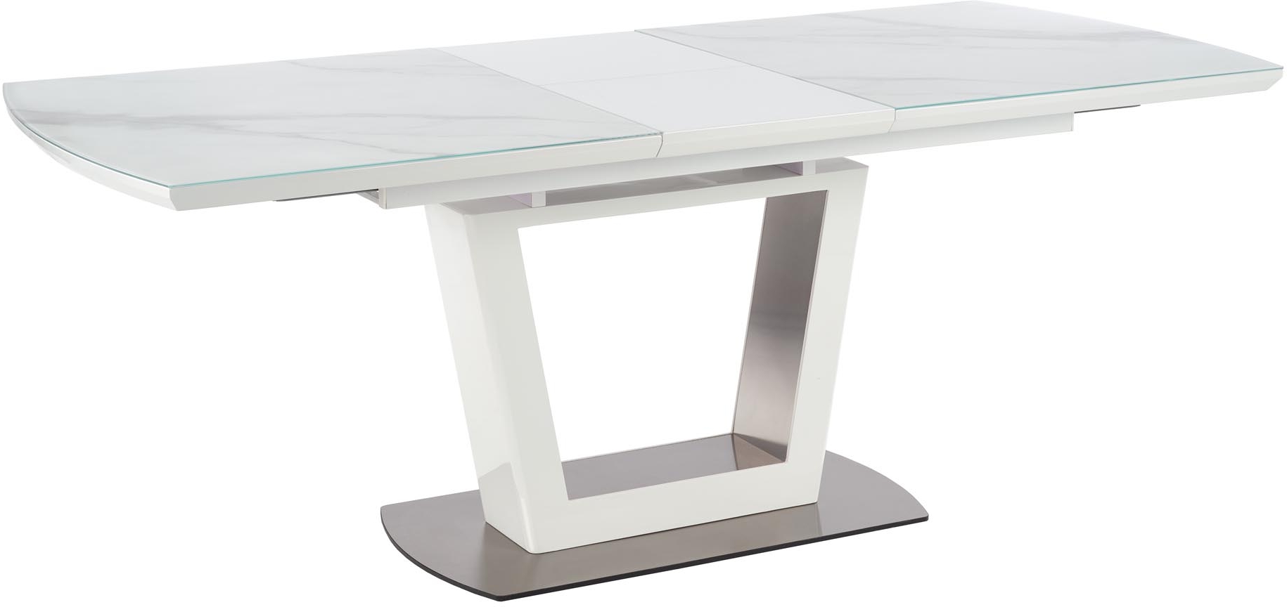 Risk Esstisch 160-200 cm - Wei�er Marmor