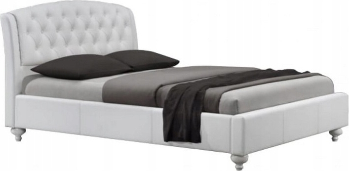 Viktoria Sitz und Kopfteil - Wei� (PU)