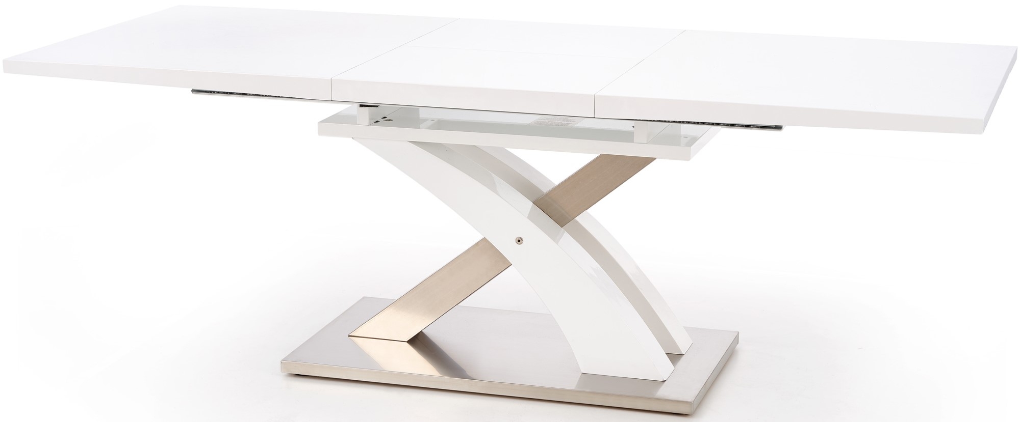 Bonita Esstisch 160-220 cm - Wei� Hochglanz